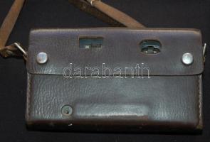 Régi Szokol zsebrádió bőr hordtáskában, töltővel, leírással, saját dobozában, kopottas állpotú /
Vin...