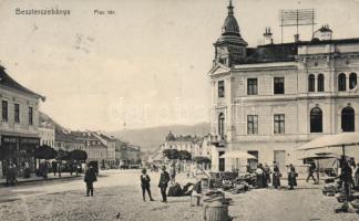 Besztercebánya Market square Shop of Kohn József, Shop of Löwy Ferenc