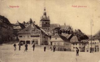 Segesvár market square, lottery on backside