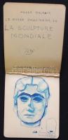 Lux Alice (1906-1988): A szobrásznő 9 oldalas vázlatfüzete sok tanulmány rajzzal