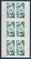 Europa CEPT Forest self-adhesive stamp booklet, Europa CEPT Erdők öntapadós bélyegfüzet