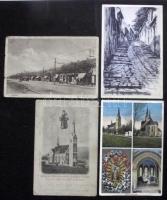 Budapest és környéke 123 db nagyrészt háború előtti képeslap / Budapest and surrounding 132 mostly pre-war postcards