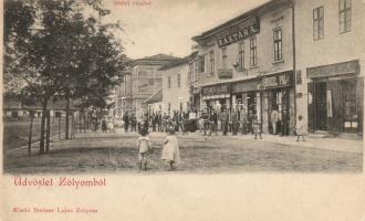 Zólyom Coffin warehouse of Ercz and his son, Shops (Steiner Lajos, Henzel Pál, Schwartz Mór, Kollár Gyula), Hotel