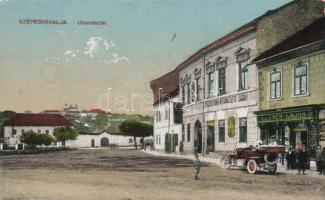 Szepesváralja Shop of Lukács Lajos and the butcher´s shop of Grieger István (small tear)