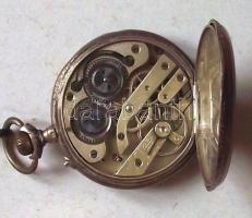 Cca 1890 Ezüst (Ag.),Remontoir zsebóra, működőképes, apró sérülés a számlapon, Br:75 gr./
Silver hun...