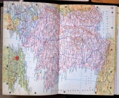 Kis térkép- és prospektustétel: Die Erde zsebatlasz, valamint 4db háború előtti prospektus térképekk...