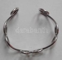 Kézzel készített jelzett ezüst (Ag) karreif / Handmade silver bracelet 18,72gr