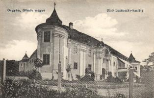 Osgyán Castle of Luzénszky (fa)