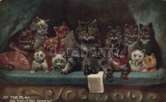 Cats in theatre, Raphael Tuck Oilette (Rb)