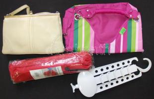 Bolha tétel: 4db klf bevásárlótáska, női bőr kézitáska, stb.