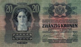 1912. 20K (2x) I. és II. kiadás, egyik román körbélyegzővel + 1914. 50K román körbélyegzővel + 1915....