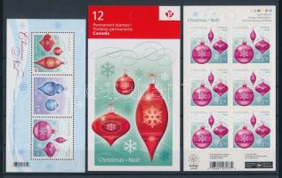 Karácsony blokk + öntapadós bélyegfüzet + füzetlap, Christmas adhesive stamp booklet + block + sheet