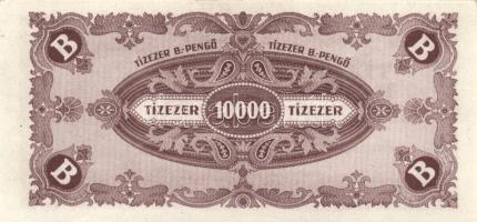 1945. 10.000P (3x) bélyeggel és bélyeg nélkül, színeltérések + 1946. 10.000MP (2x) + 10.000BP (2x) s...