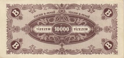 1945. 10.000P (3x) bélyeggel és bélyeg nélkül, színeltérések + 1946. 10.000MP (2x) + 10.000BP (2x) s...