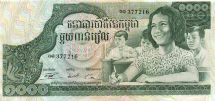 Kambodzsa 1972-75. 50R + 100R (3x) klf + 500R + 1000R T:I,I-,II
Cambodia 1972-75. 50 Riels + 100 Rie...