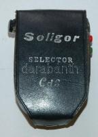 Soligor Selector CdS fénymérő saját tokjában / Light meter in original case