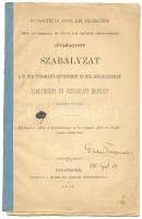 1883 A M. kir. Tudományegyetemek és Jogakadémiák tanulmányi és vizsgálati rendjének szabályzata