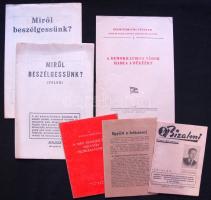 1949  6db klf párt propagandafüzete: MDP, MNDSZ, SZOT