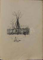 Gy. Szabó Gyula: Homokvilág, Kolozsvár, 1941, a szerző kiadása, 28 tusrajz a grafikus vázlatkönyvébő...