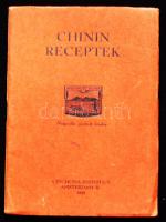 1938 Chinin receptek. Amsterdam-W., Cinchona-Instituut. Receptformulák gyógyszerészeknek