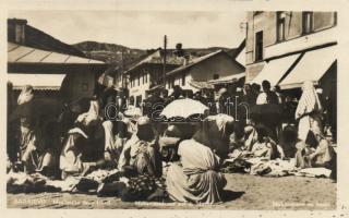 Mohammedans in the bazaar, Sarajevo