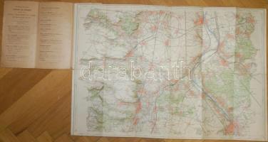 1925/1926 A Francia Haditérképészeti Hivatal 2db térképe: Párizs és Corbeil 67x49cm