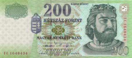 2006. 200Ft "FC" (4x) T:I(apró sarokhajlás egyiknél)