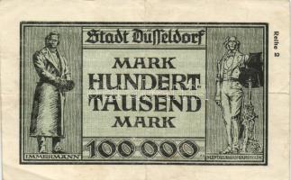 Német Birodalom/Weimari Köztársaság/Essen/Düsseldorf 1923.8.12. 1.000.000M + 1923.8.15. 100.000M T:I...