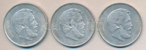 1947. 5Ft Ag "Kossuth" (3x) T:2-