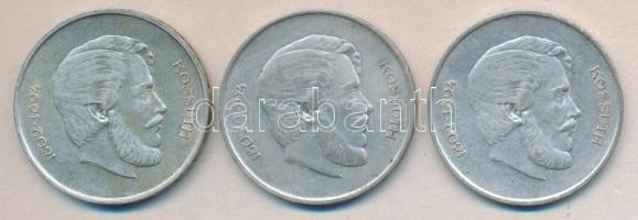 1947. 5Ft Ag "Kossuth" (3x) T:2-