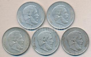 1947. 5Ft Ag "Kossuth" (4x) T:2-,3