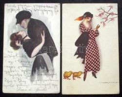 Nanni 5 szignós művészlap  / 5 artist signed cards