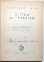 Szacsvay Imre: Életem és emlékeim Sajtó alá rendezte és a bevezető életrajzot írta Balassa Imre Bp. 1940. Kir. M. Egyetemi Nyomda. Kiadói, illusztrált egészvászon kötésben.