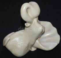 1980 G Watson jelzéssel: Kagylót tartó sellő, hibátlan, magasság: 22 cm, szélesség: 18 cm