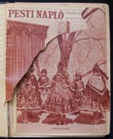 1931 A pesti napló t eljes évfolyama bekötve. Egy lap hiányzik