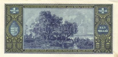 1945. 1.000.000P (2x) egymáshoz közeli sorszámúak T:II(hajtatlanok, szélei sérültek)