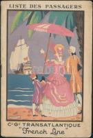 1928 French Line utasszállító hajó New York - Le Havre utaslistája