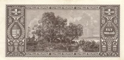 1946. 1.000.000MP (2x) egyik hátoldala nyomdai pöttyökkel tele T:II