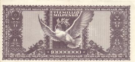 1946. 10.000.000MP (2x) eltérő színváltozatok + 10.000.000BP T:II,II-