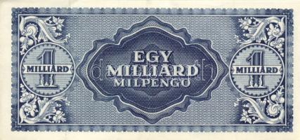 1946. 1.000.000.000MP (4x) eltérő színváltozatok eltolódott nyomat egyiknél T:I-,II