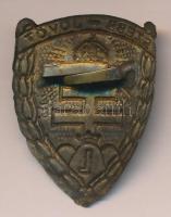 ~1940. "Szebb Jövőt" hajlított Br Levente lemez jelvény (40x30mm) T:2