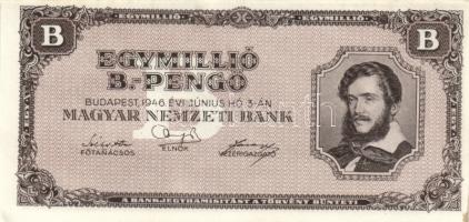 1946. 1.000.000BP (5x) mindegyik vágáshibás T:I-