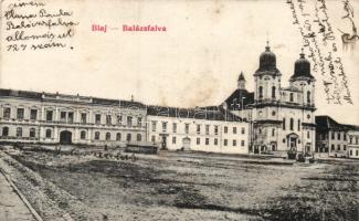 Balázsfalva square, church (EK)