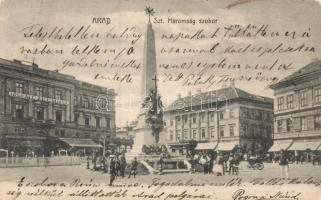 Arad Trinity statue, Museum of 1848-49, Hotel Fehér Kereszt