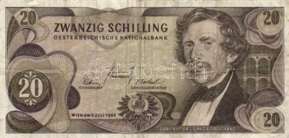 Ausztria 1967. 20Sch + Csehszlovákia 1961. 100K (2x) "P" / "X" + NDK 1971. 10M +...