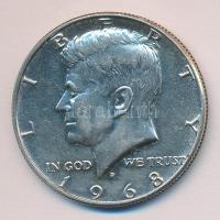 Amerikai Egyesült Államok 1968D. 1/2$ Ag "Kennedy" T:1-
USA 1968D. 1/2 Dollar Ag "Ken...