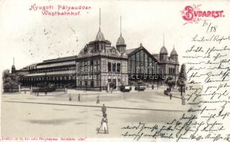 Budapest VI. Nyugati Pályaudvar litho