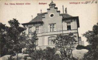 Budapest XII. Istenhegyi út 40. Özv. Návay Kálmánné villája