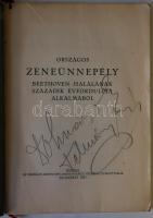 Országos Zeneünnepély Beethoven halálának századik évfordulója alkalmából. Bp., 1927. Az ünnepi koncerten vezénylő Dohnányi Ernő és Telmányi Ermil saját kezű aláírásával valamint az ünnepség programjával