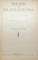 1926 Tolnai Világlexikon I.-XVIII. kötet teljes sorozat, pótkötettel! Minden kötet jó állapotban